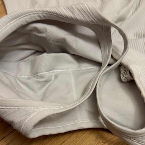 White Ribbed Tank Top - Picture 5 of 6